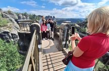 Bastei Bridge tour and boat ride with lunch from Dresden