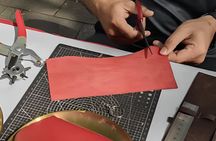 Handmade leather notebook making workshop in Saigon