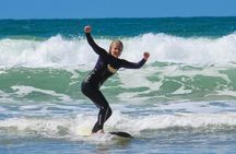 Surfing lesson for beginners at Anglesea