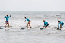 Surfing lesson for beginners at Noosa Heads