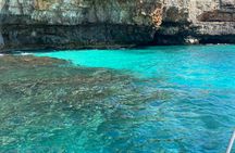 Sunset boat tour to the caves of the Ionian Coast and Leuca
