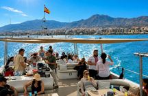 Dolphin watching shared catamaran tour in Benalmádena