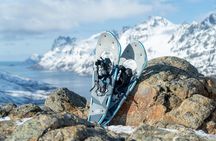 Guided small group snowshoe hike in Tromsø
