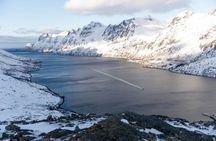 Guided small group snowshoe hike in Tromsø