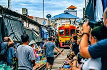Bangkok Railway Market, Wat Bang Kung and Klong Khon tour