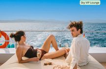 Palma Bay premium catamaran with dinner, swim and optional VIP area