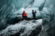 Glacier and ice cave tour in glacier monster truck from Gullfoss