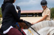 Horseback ride through Dubai desert park