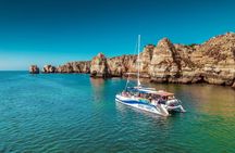 Lagos catamaran cruise to Ponta da Piedade caves with swim stop