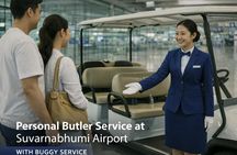 Bangkok airport priority lane with butler and optional buggy