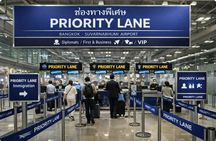 Bangkok airport priority lane with butler and optional buggy