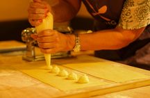 Adults-only pasta and prosecco class in twilight Trastevere Rome