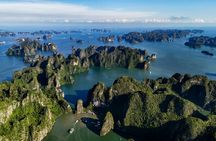 Ha Long Bay full-day cruise with caves and island visit