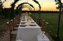 Sunset dinner in the vineyards at Masseria Torleanzi