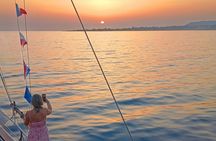 Crete sunset sailing cruise with local snacks and drinks