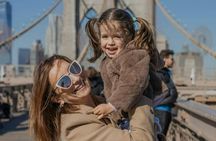 New York professional photoshoot at Brooklyn Bridge