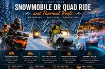 Snowmobile or quad ride and thermal pools day trip from Kraków