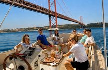 Lisbon morning boat cruise with coffee and Portuguese snacks