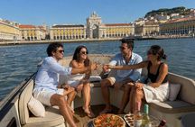 Lisbon morning boat cruise with coffee and Portuguese snacks