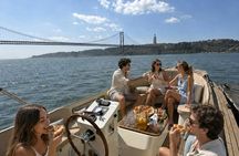 Lisbon morning boat cruise with coffee and Portuguese snacks