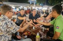 Evening food tour with drinks in Siem Reap by tuk-tuk