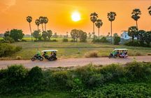Lotus Silk Farm tour and countryside sunset by tuk-tuk in Siem Reap