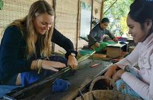 Lotus Silk Farm tour and countryside sunset by tuk-tuk in Siem Reap