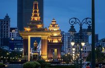 Phnom Penh evening city highlight tour with sunset cruise by tuk-tuk