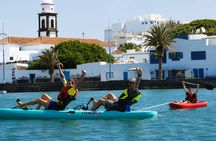 Arrecife pedal-powered kayak tour with optional snorkelling