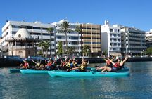 Arrecife pedal-powered kayak tour with optional snorkelling