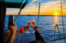Rhodes deluxe sunset dinner with private luxury sailing cruise
