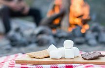 Sunset horseback ride with campfire, champagne and charcuterie