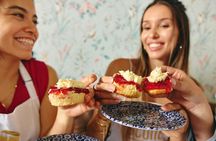Traditional English scone-making workshop in London with tea