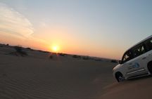 Desert safari with sandboarding and dinner from Dubai