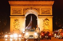 Private tour by night in vintage 2CV with champagne