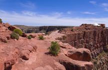 Grand Canyon West Rim by luxury limo van with Hoover Dam photo stop, helicopter and Skywalk ticket