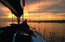 Sunset cruise along the Tagus River in Lisbon