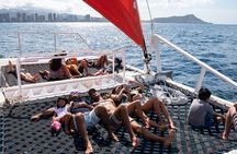 Hawaii catamaran sailing and snorkeling excursion