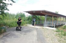 Self-balancing scooter tour around Lake Störmthal