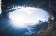 Explore a blue ice cave