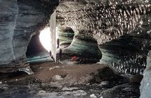 Walk under an ice cave under the Katla Volcano