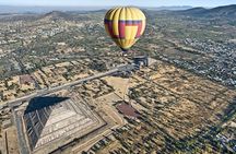Teotihuacan pyramids guided excursion and hot air balloon ride
