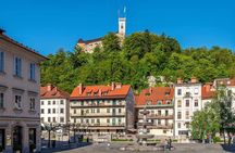 Historical city center and Ljubljana Castle tour