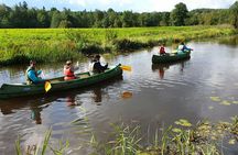 Guided day-trip in the wilderness including bog shoeing and canoeing