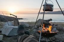 Summer night campfire