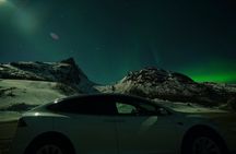Private Tromsø Northern Lights tour in a TeslaX car