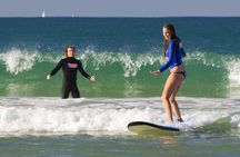 Surfing lesson for beginners at Torquay beach
