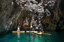 Guided Barranco grottos and caves by stand up paddle tour