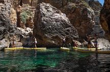 Guided Barranco grottos and caves by stand up paddle tour
