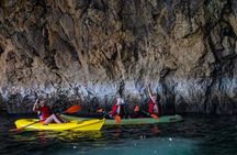 Guided kayak tour from Ingrina beach to the Barranco grottos